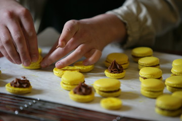 Macarons ripieni di marmellate