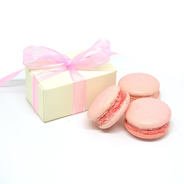 Macarons rosa per nascita bambina