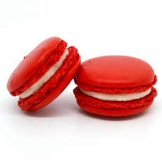 Macarons red velvet